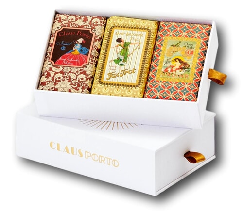 Claus Porto Gift Box 3 Wax Sealed Soaps 150g SMART | FOX TROT | ONDINA